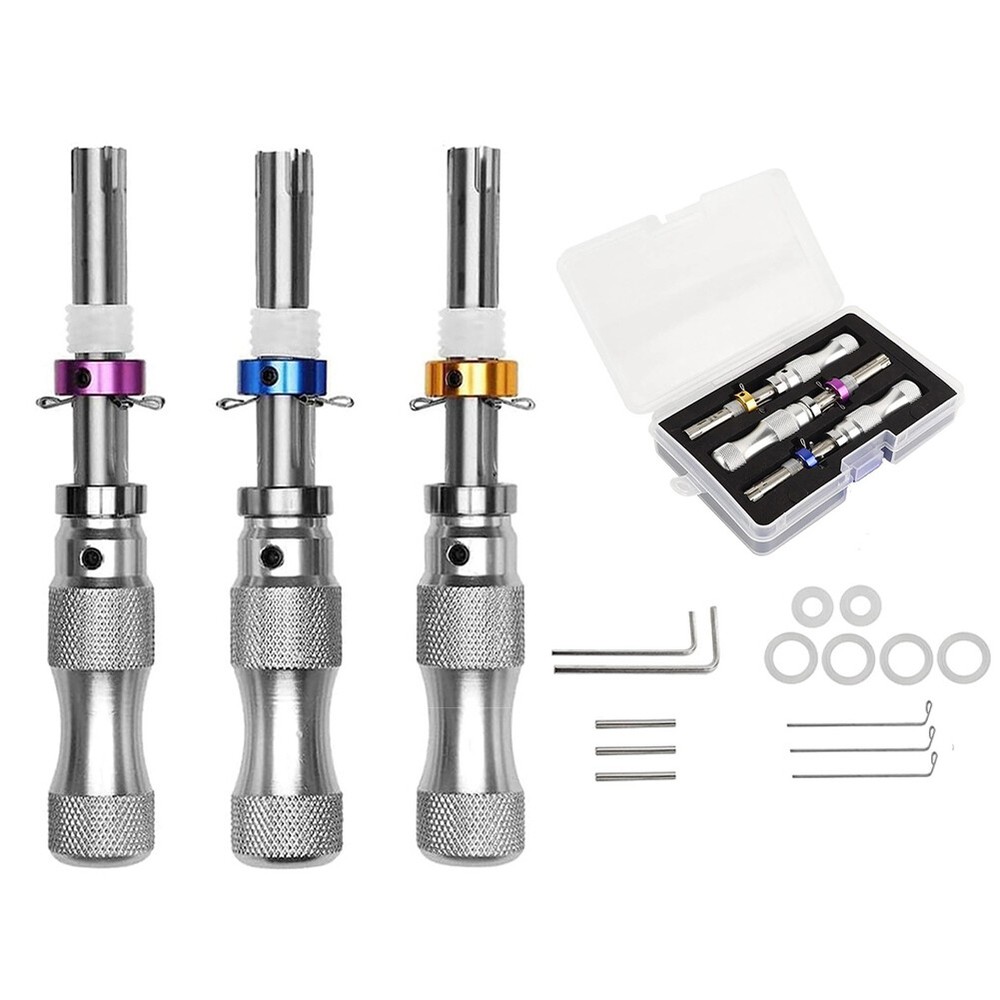 3Pcs Seal/O-Ring Hook Seal Puller 7 Pin Advanced Home Tubular Puller Tool Set