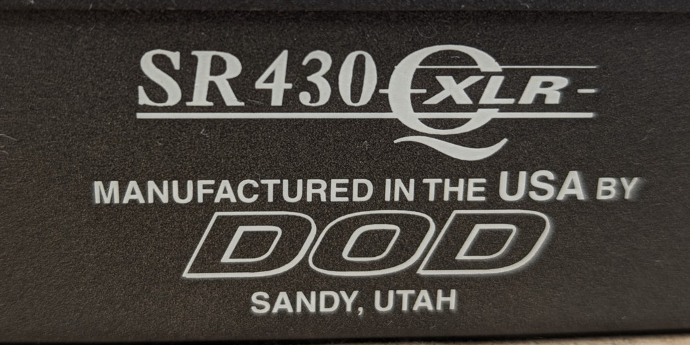 DOD SR430 QXLR Graphic Equalizer