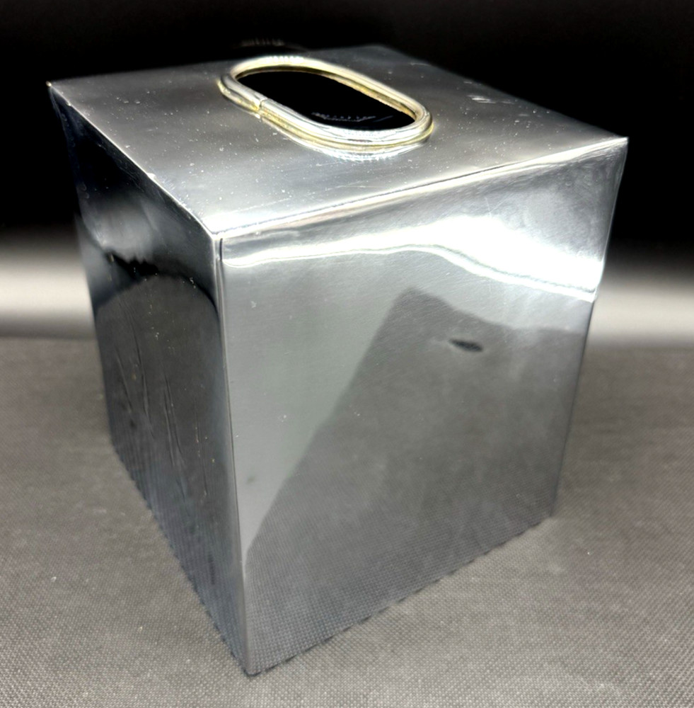 Stainless Steel Tissue Box Cover Vanity Accessories