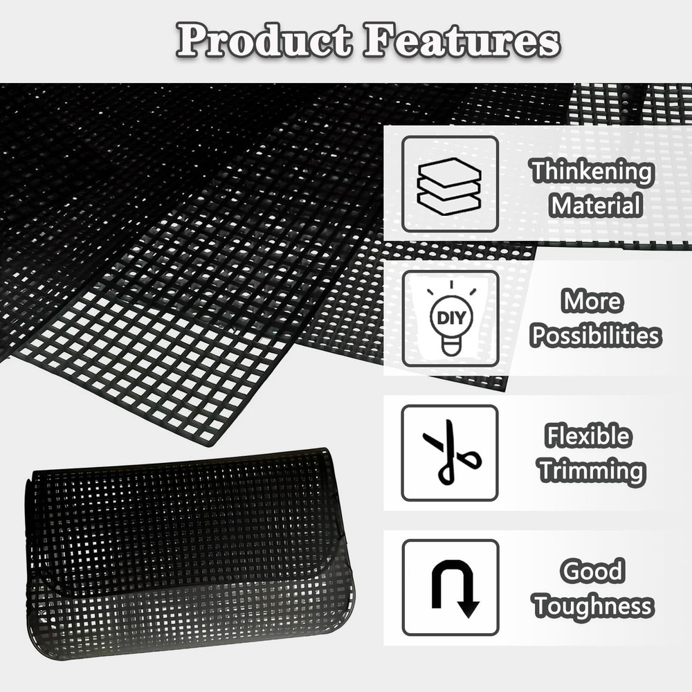 Plastic Mesh Canvas Sheets 5 Pieces 7 Count Mesh Canvas Sheets For Embroidery