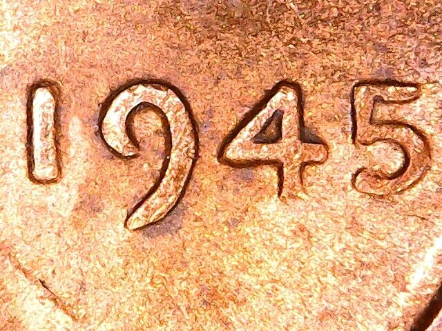 1945-P Lincoln Wheat Cent RB DDO