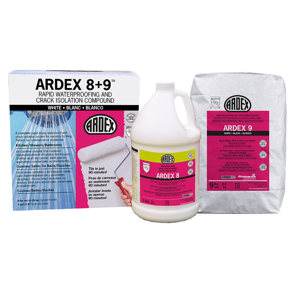 Ardex 8+9 Rapid Waterproofing and Crack Isolation Compound - White