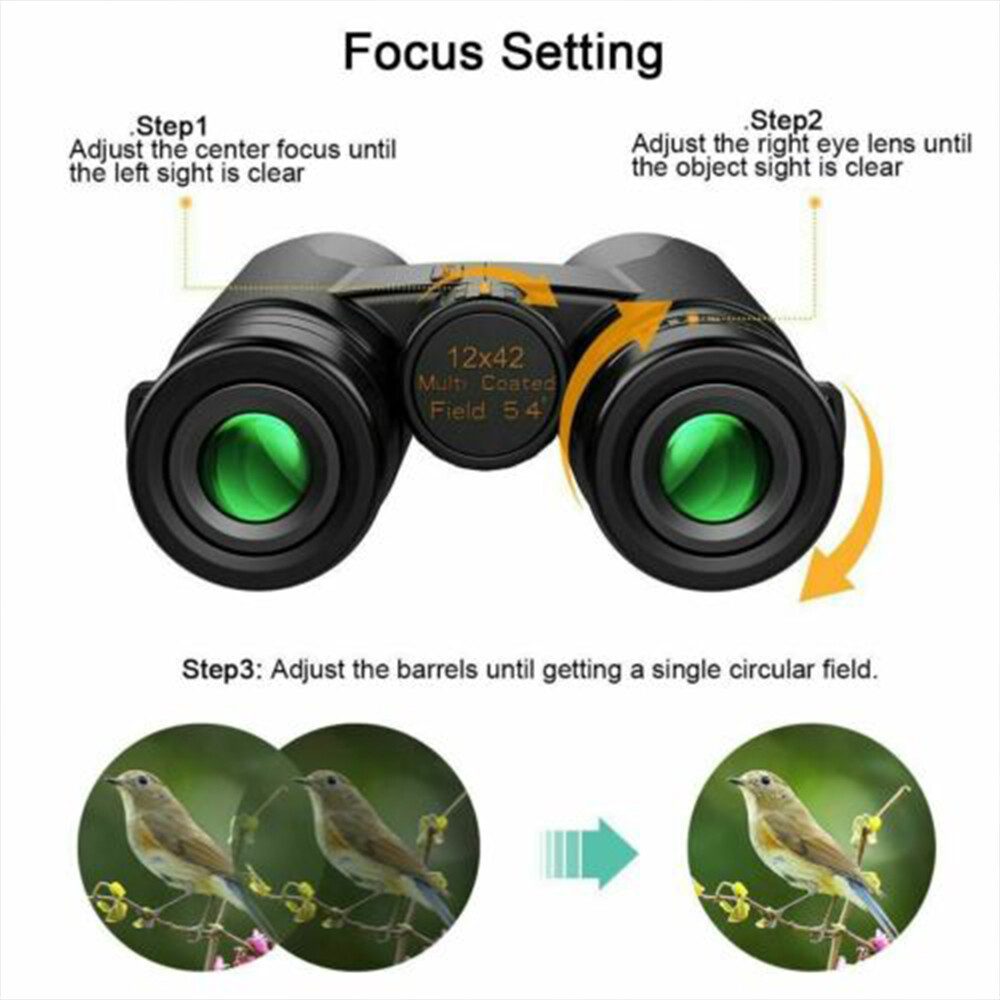 Binoculars – Ideal for Bird Watching/Hiking, Clear Vision & Lightweight