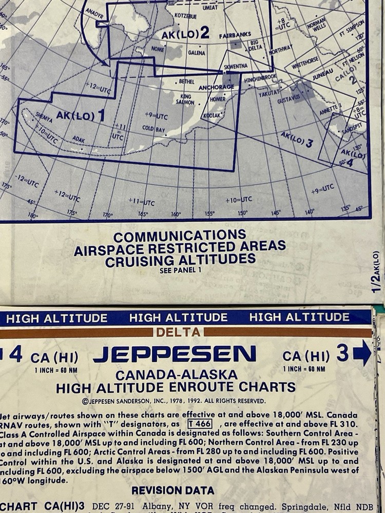 4 DELTA PILOT CHARTS— ALASKA/ CANADA