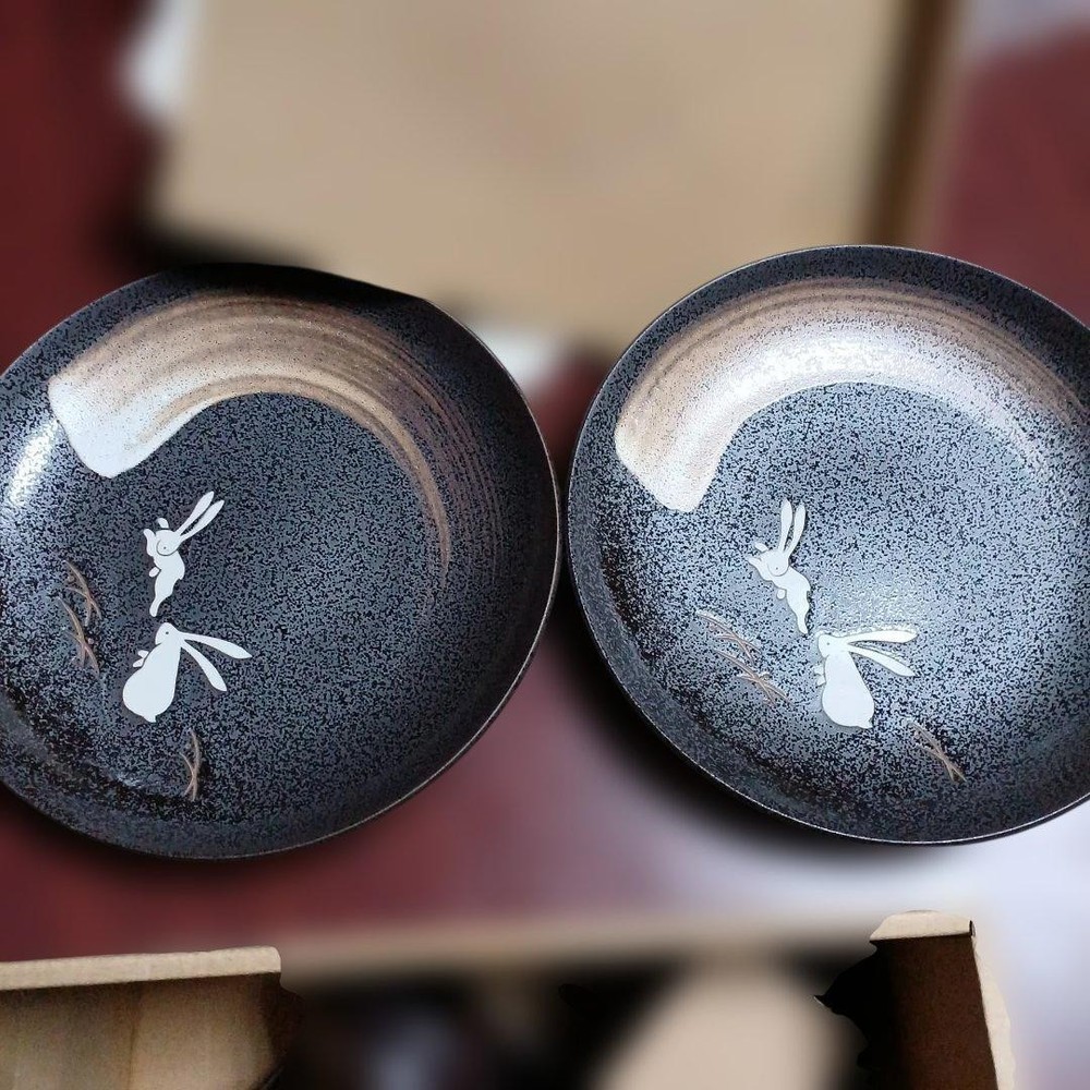 Rabbit pattern ceramic tableware set