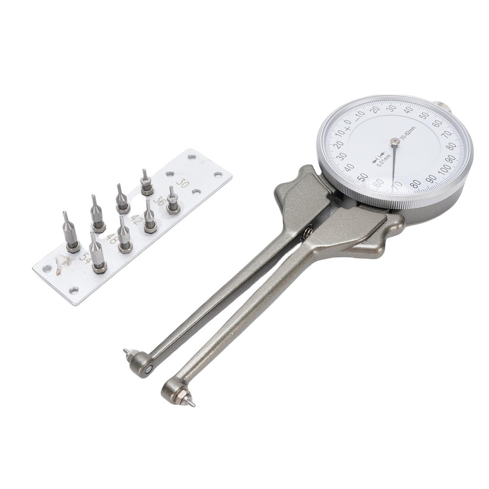 Internal Dial Caliper 30 62mm Replaceable Inside Gage Set With 8 Replacement