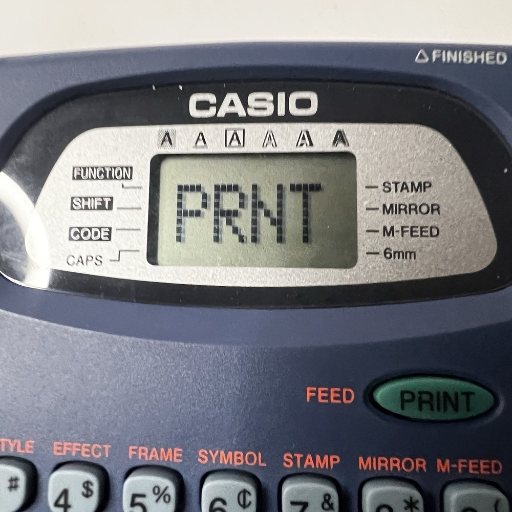 Casio EZ-Label Printer KL-100 - Blue Tested And Working