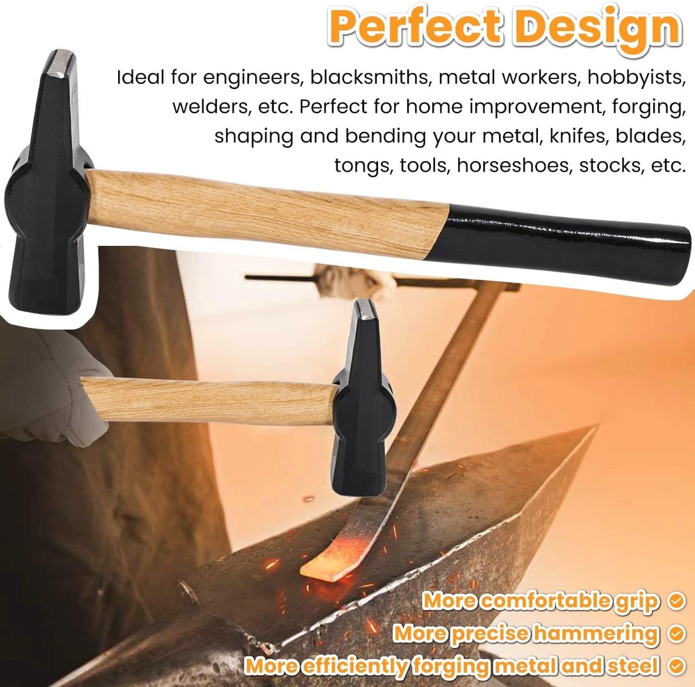 BLACKSMITH HAMMER 0000811-1000 BLADESMITH BLACKSMITHING FORGING HAMMER