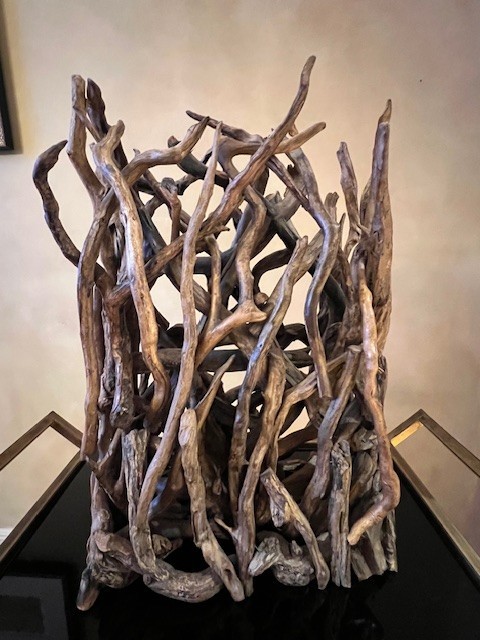 Petrified Wood Wine Holder - 5 bottles - Unique