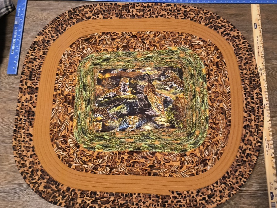 Cheetah Leopard Washable Rug