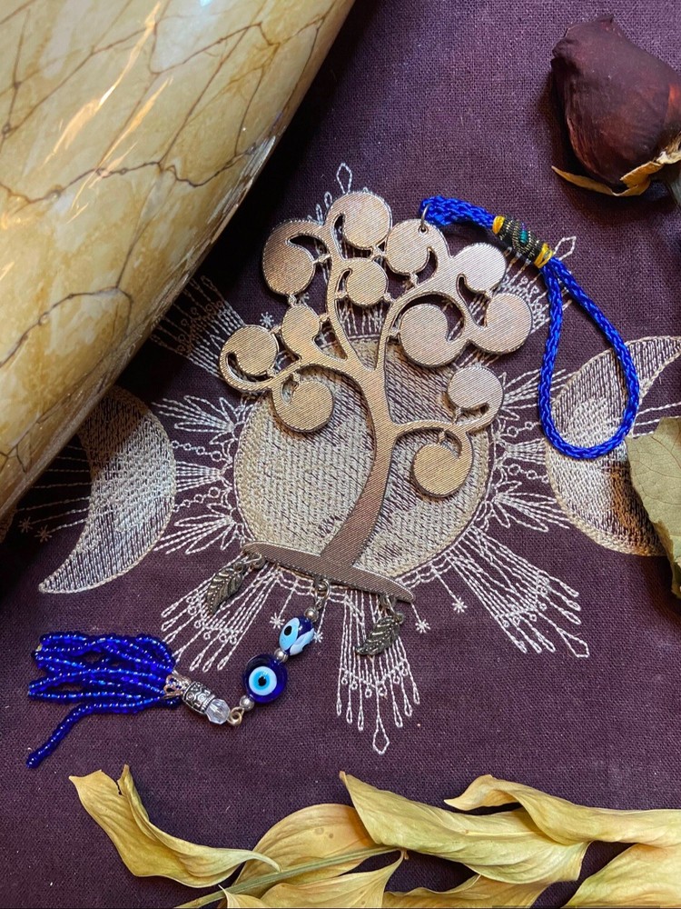 Tree Evil Eye Hanging Charm, Metaphysical, Witchcraft, Protection