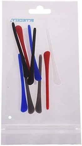 5 Pairs Silicone Eyeglass Temple Tips Thin Legs