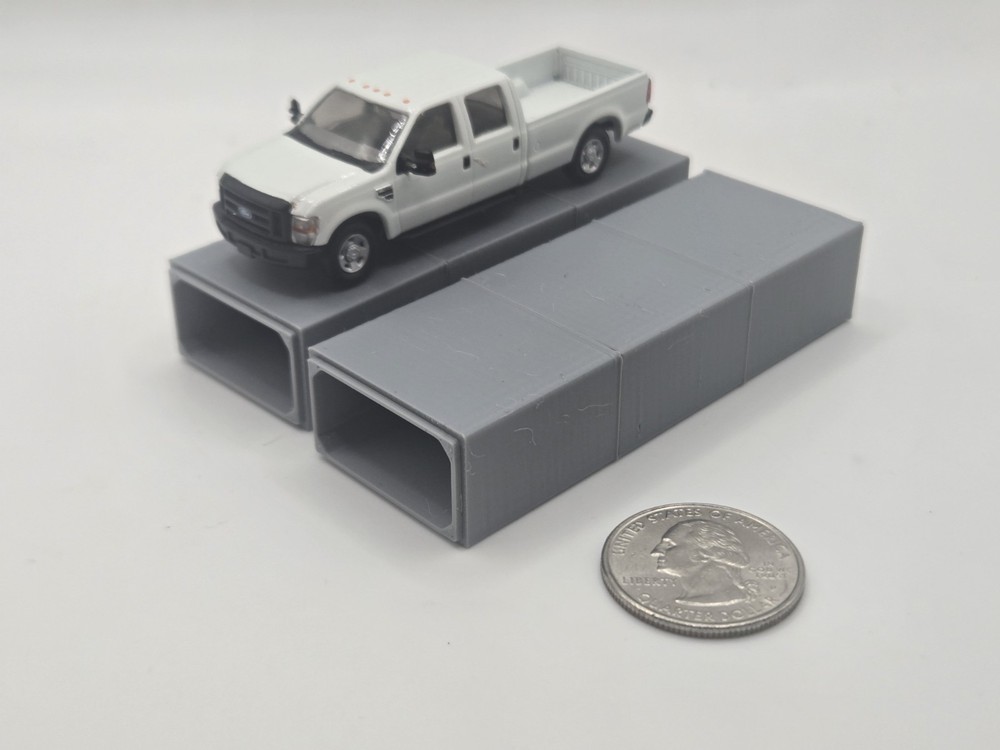 1/87 Scale 8'x4'x8' Box Culvert *6 Pack*