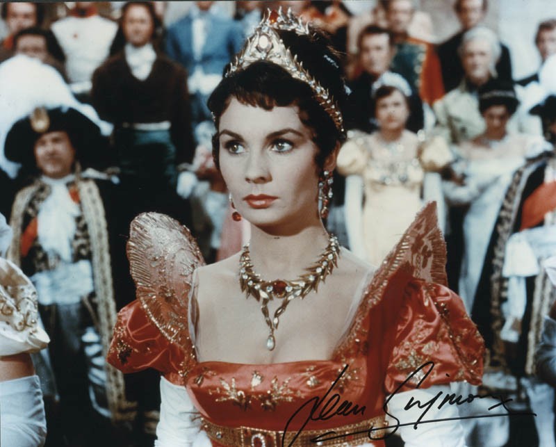 JEAN SIMMONS - AUTOGRAPHED SIGNED PHOTOGRAPH