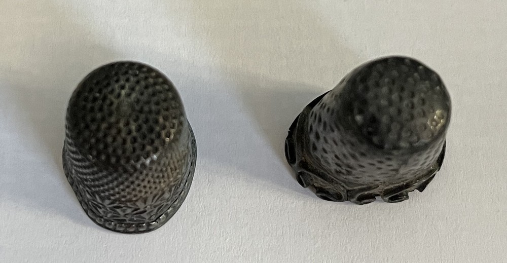 Two Antique Sterling Silver Thimbles (x2)