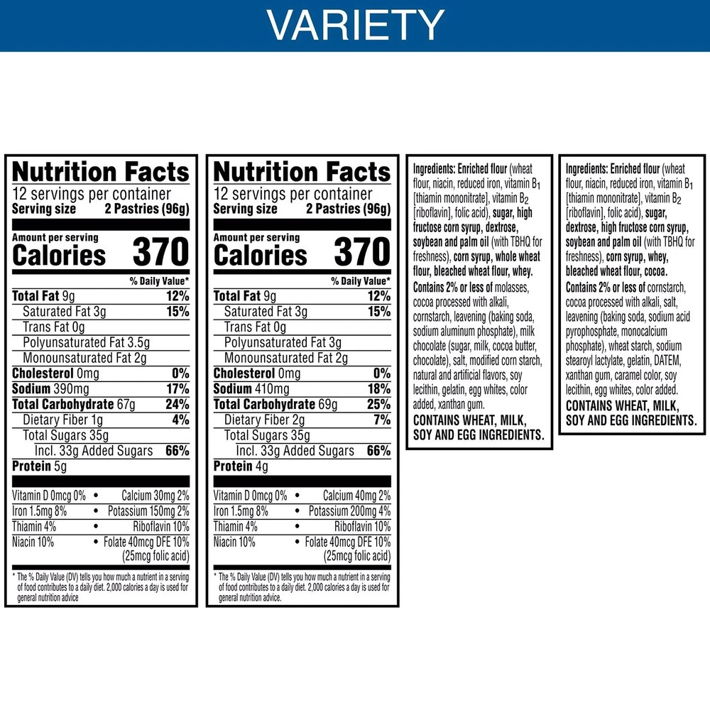 Pop-Tarts Chocolate Variety Pack, 48 ct.