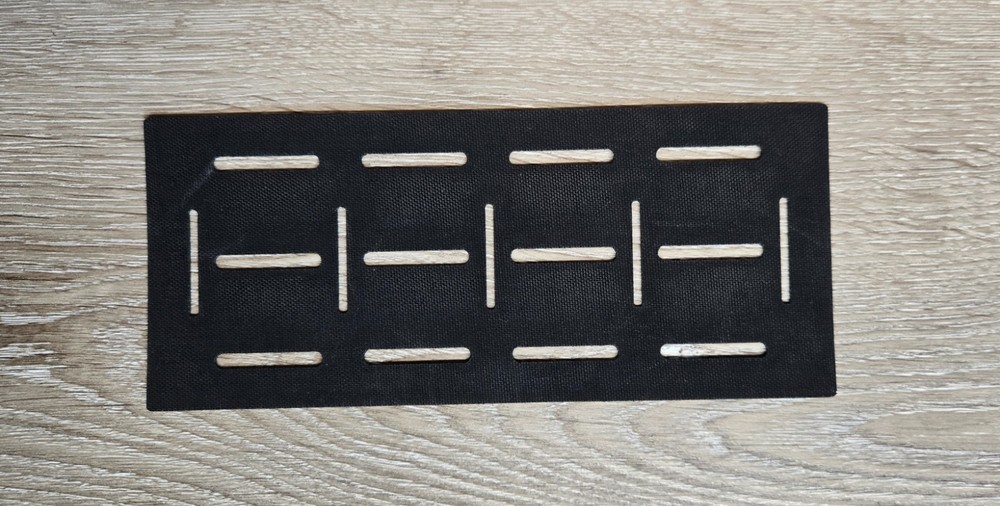 Laser Cut MOLLE Panel Squadron Laminate DIY PALS Grid MYOG Sew On