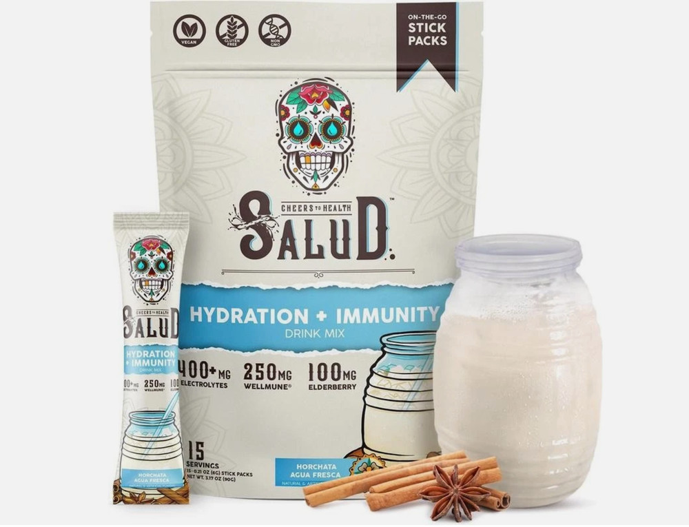 2-in-1 Hydration &lmmunity Packets 100mg,15 Servings - salud