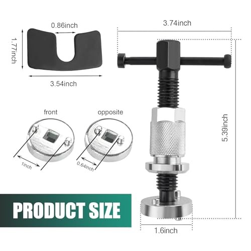Car Brake Piston Rewind Tool, Rust-proof Rear Brake Caliper Compression Tool,
