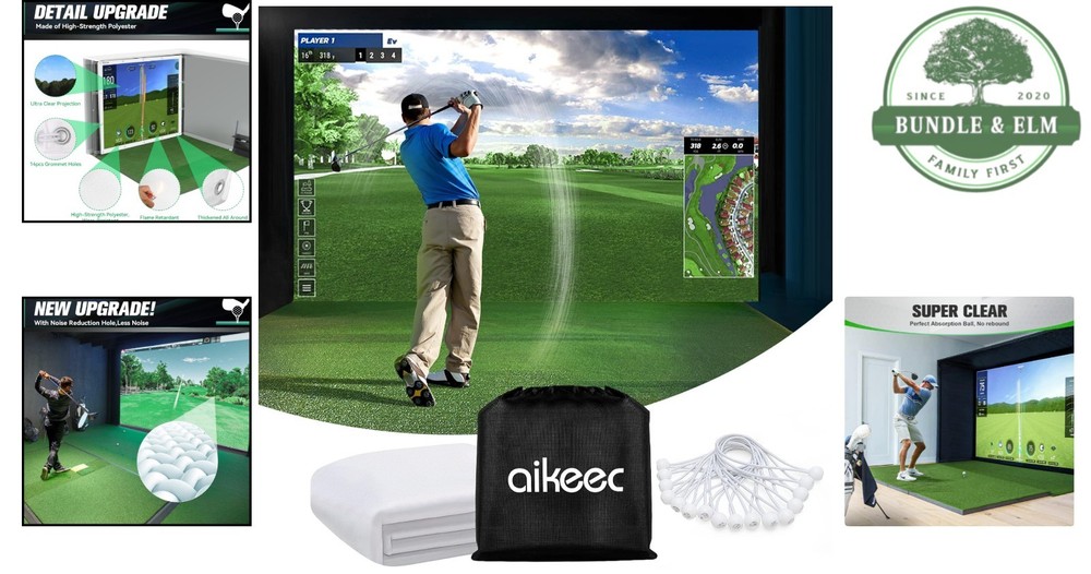High-Quality Golf Simulator Impact Screen - 5 Sizes Available for All Projectors