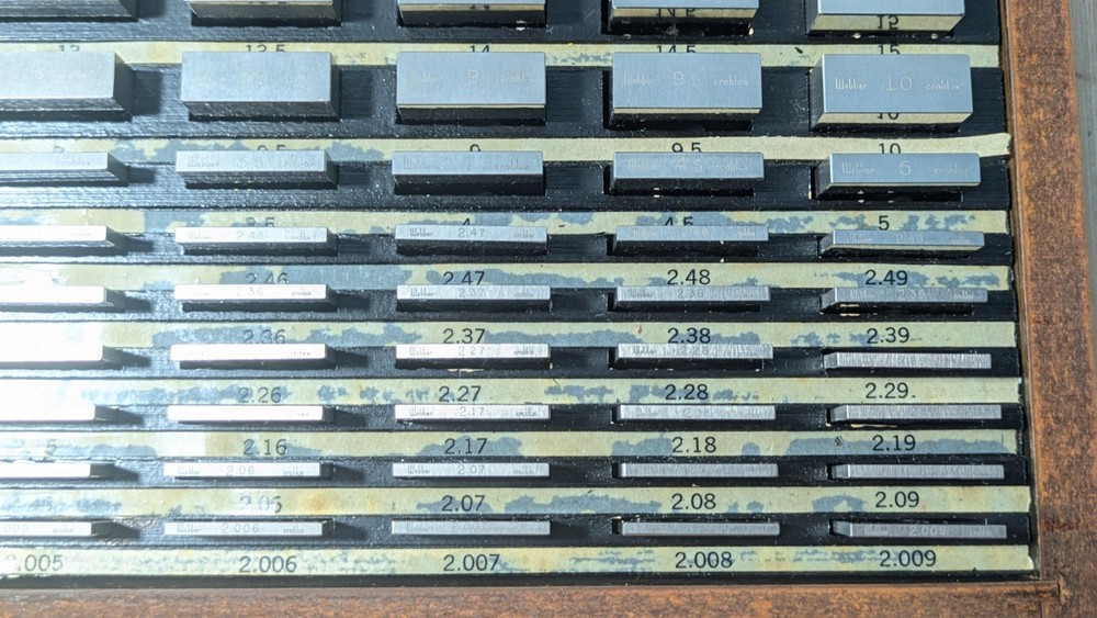 STARRETT WEBBER Gage Block Set in Original Box No Missing Pieces