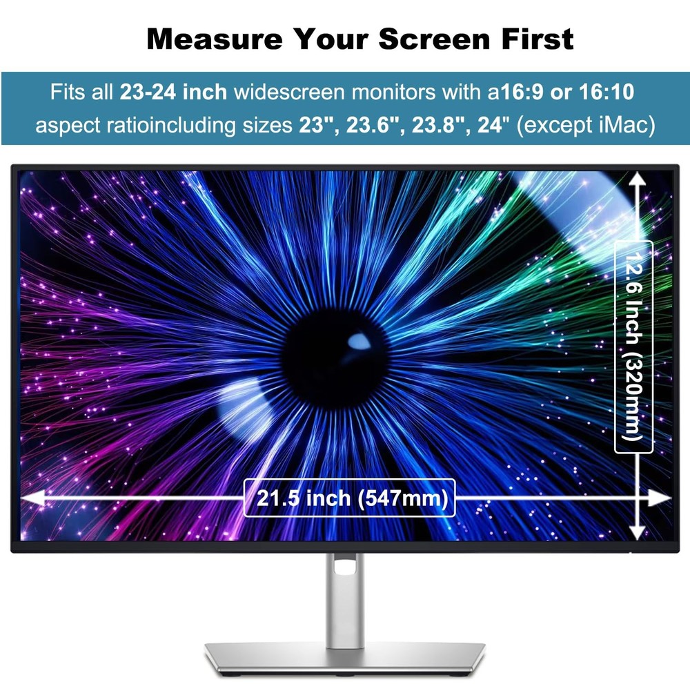 2 Pack Anti-Blue Light & Anti-Scratch Screen Protector Shield for 23, 23.6, 2...