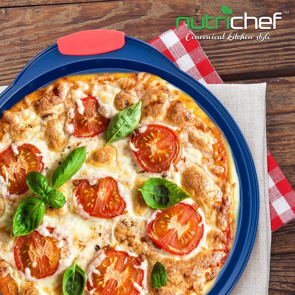 Nutrichef BKNCSBSBL8PIZZAP Pizza Pan