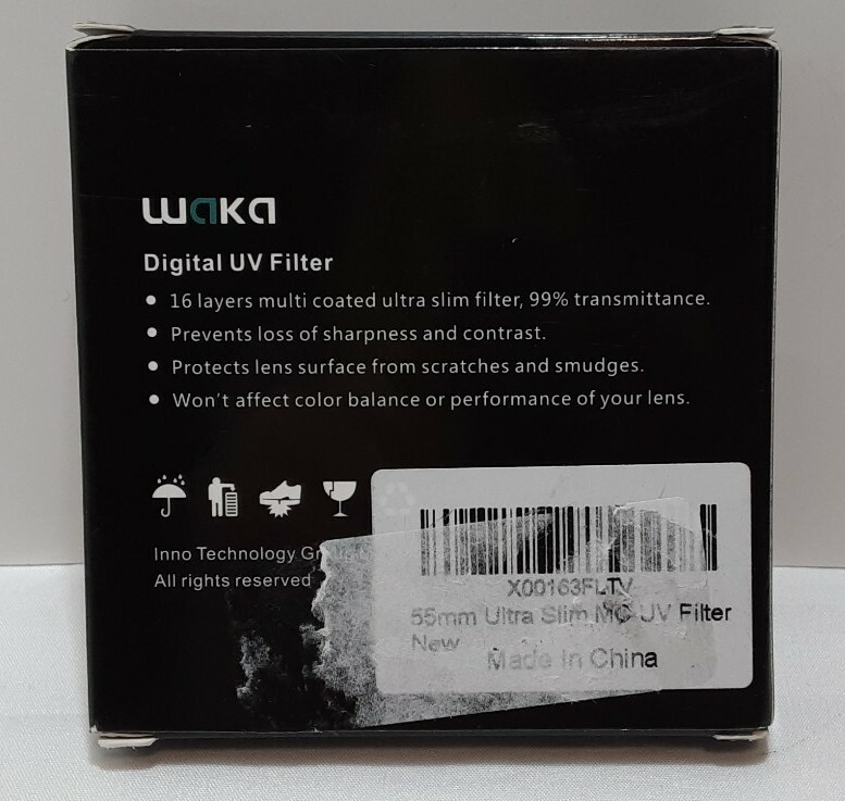 Waka Digital UV Filter 55mm New Open Box