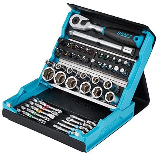 SmartCase socket set 2200SC-2 I 50-piece tool Multi-colour Ratchet Bit Set
