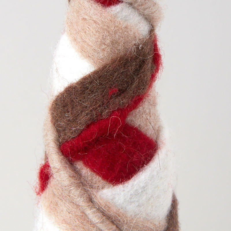 Factory Direct Craft Wool Felt Holiday Cone Tree