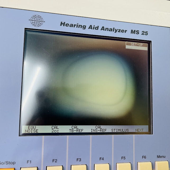 InterAcoustic Hearing Aid Analyzer MS25 LCDburned SoundtestGood UnablePrinter