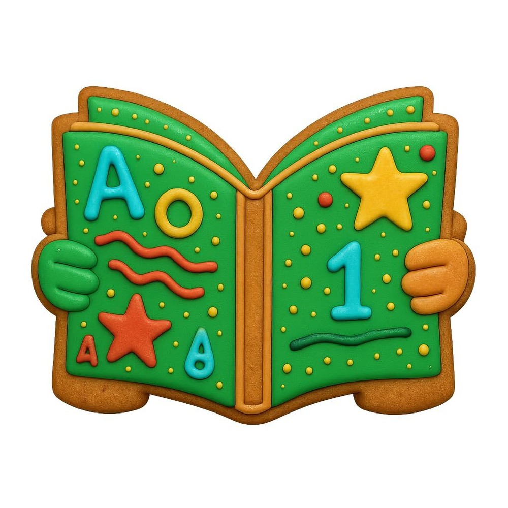 Reading Book Cookie Cutter (4.25x2.9")