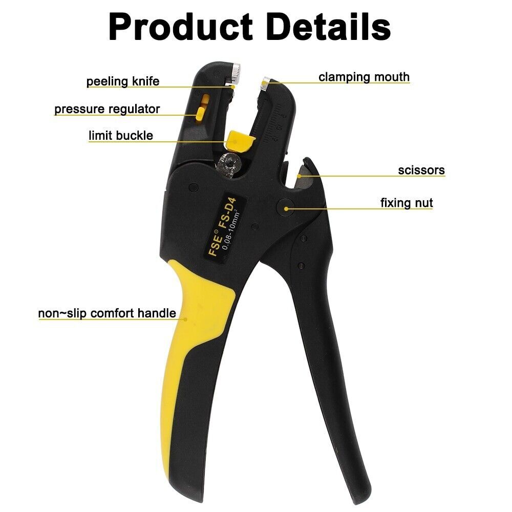 FS-D4 Wire Stripping Pulling Pliers Insulation Electrician Special Wire Stripper