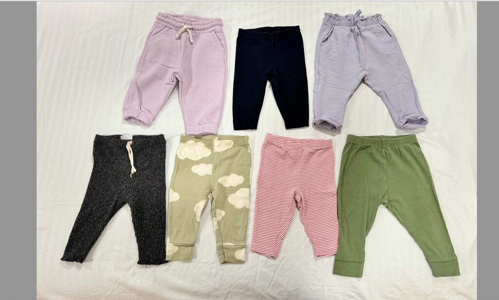 Baby Bundle Bodysuits & Pants Set 3-6Month Multicolor preowned