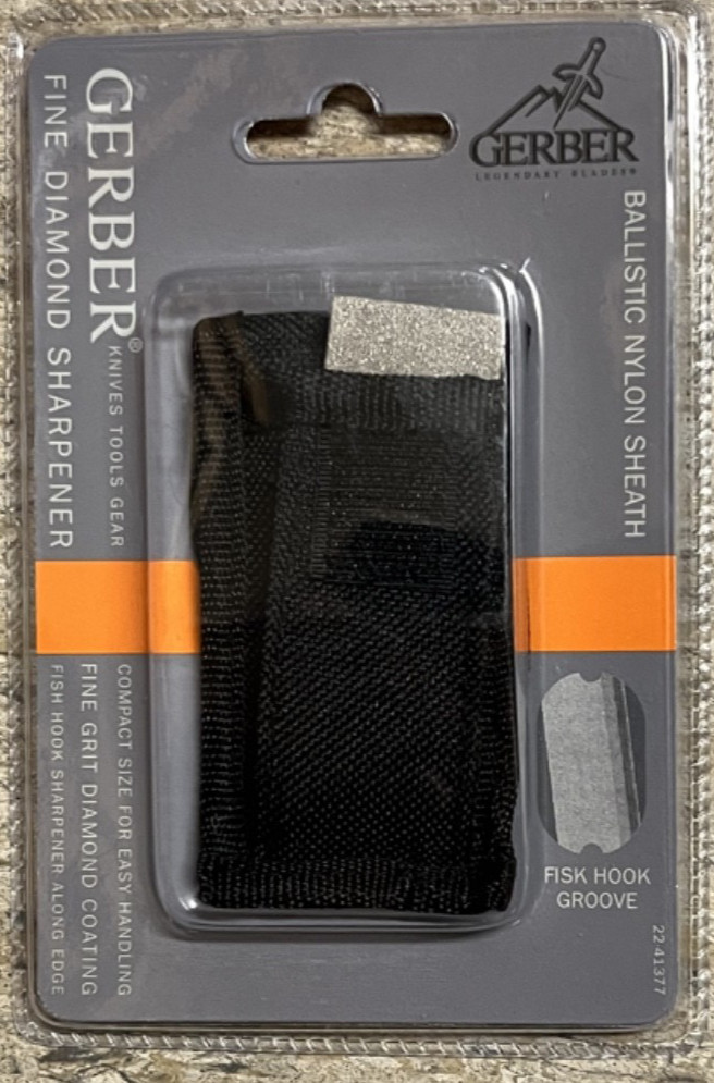 Gerber Fine Diamond Sharpener with Nylon Sheath-Compact Size New!
