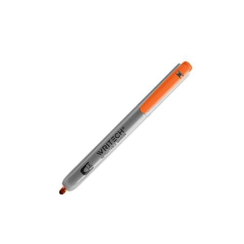 Writech Retractable Permanent Marker Orange Refillable 2.0mm Fine School Office