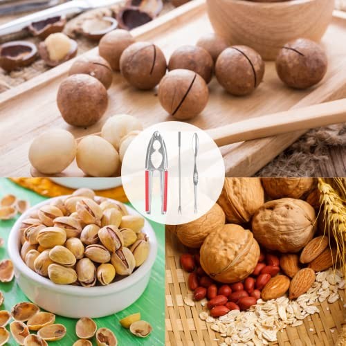 Nut Crackers Walnut Cracker Heavy Duty Shell Cracker Seafood Cracker Walnut Red