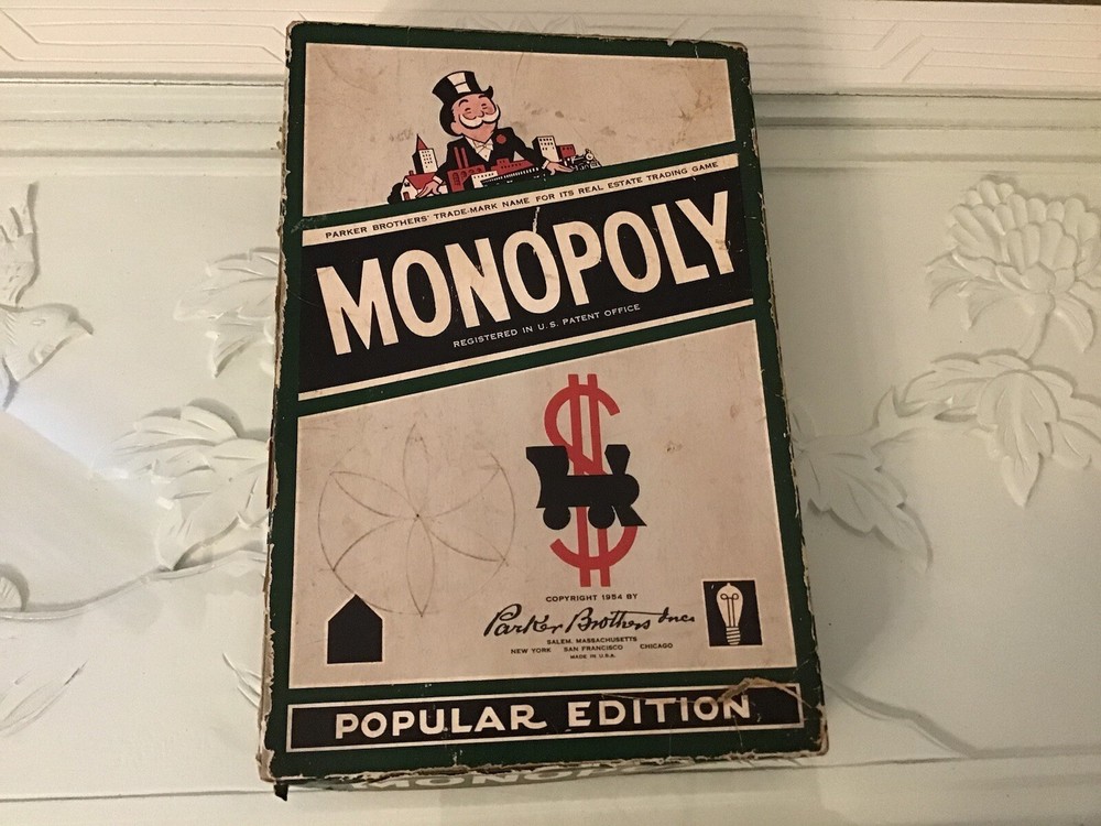 Vintage 1954 Monopoly Game