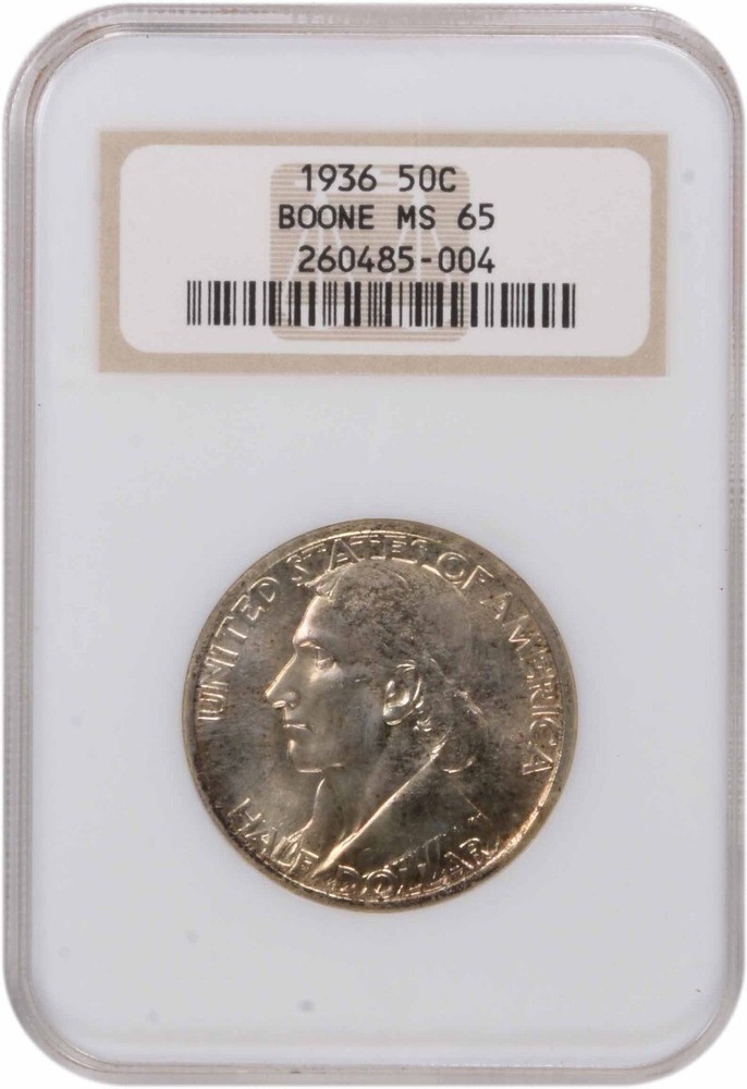 1936 Boone Commemorative Half MS65 NGC Mint State 65