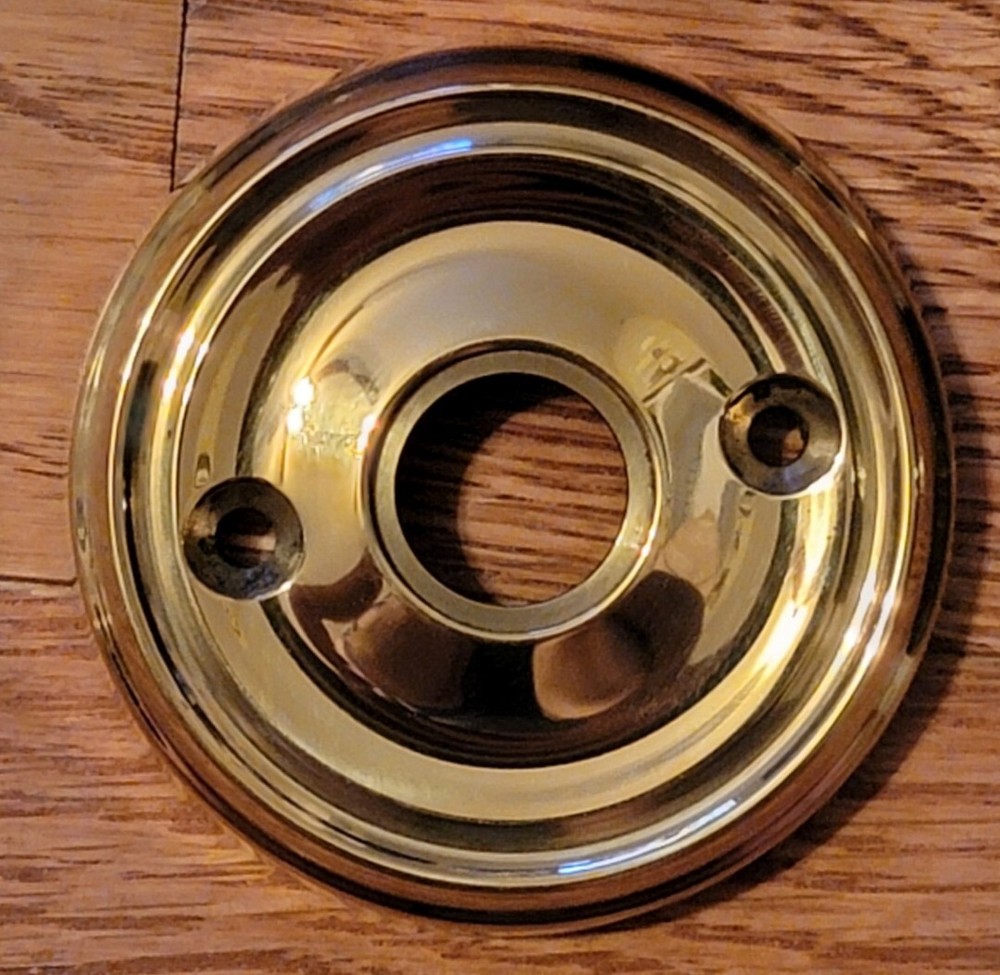 Heavy Duty Solid Brass Rosette Privacy Function 2.75" Diameter ONE PIECE BM-8873