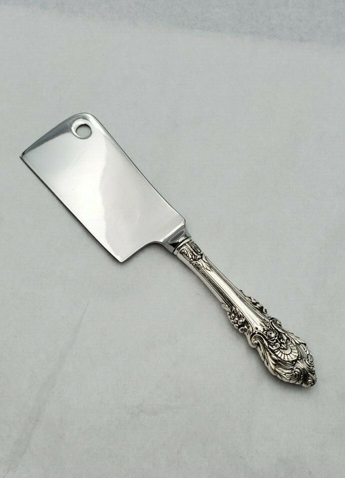 Sir Christopher by Wallace Sterling Silver Cheese Cleaver Custom Made