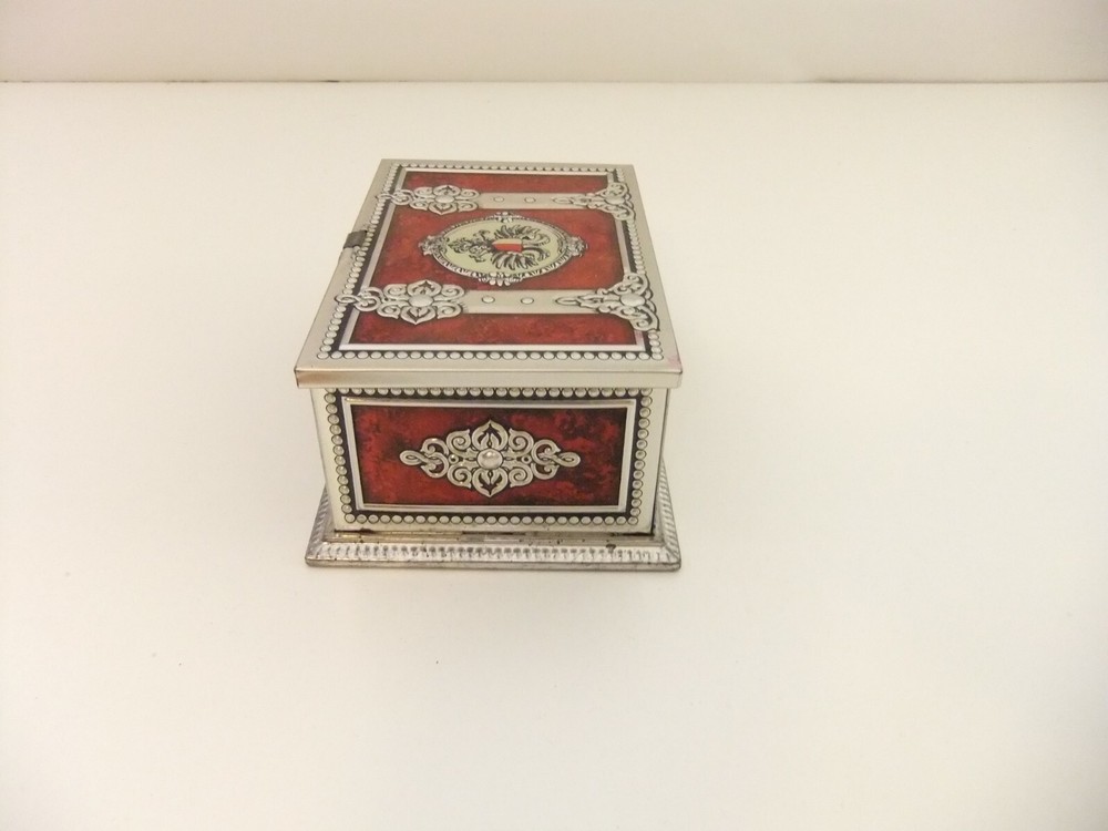 Blue Bird Confectionery Chest Tin Empire Double Headed Eagle