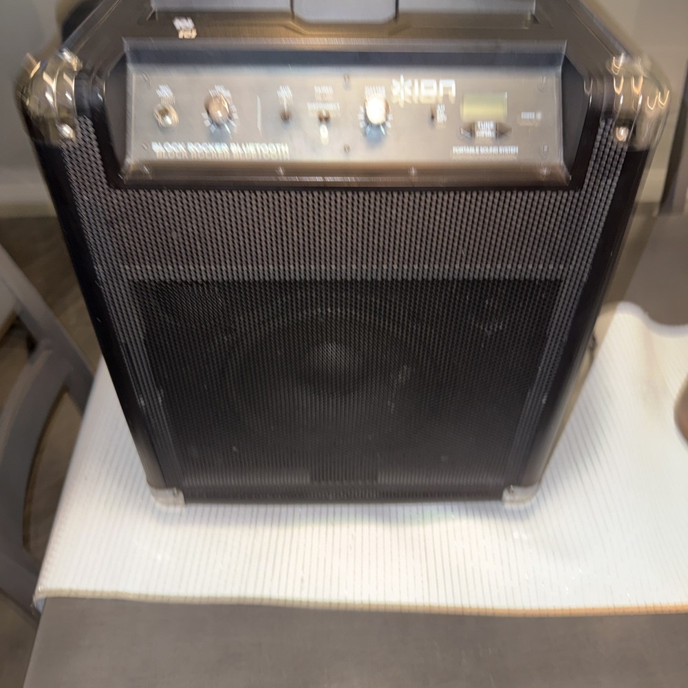 Ion Block Rocker Bluetooth Speaker Works Read Description