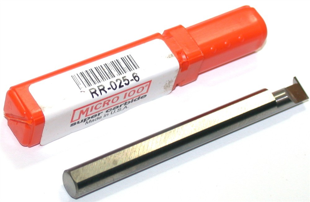 Micro 100 RR-025-6 Carbide Grooving Tool Retaining Ring .025" Width 1/4" Shank