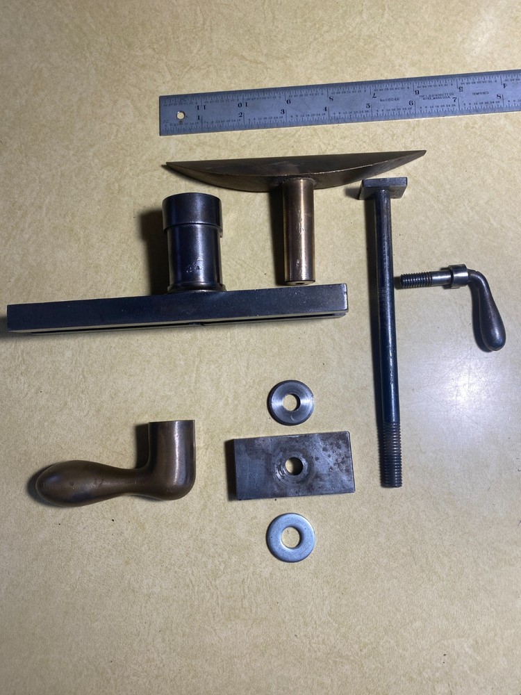 6" 5/8" Post Universal Brass Adjustable Lathe Tool Rest Unmarked Craftsman Delta
