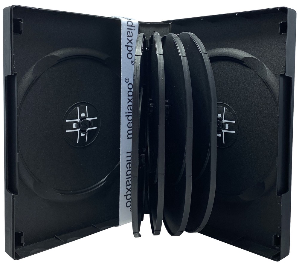 Black 10 Disc DVD Cases Lot