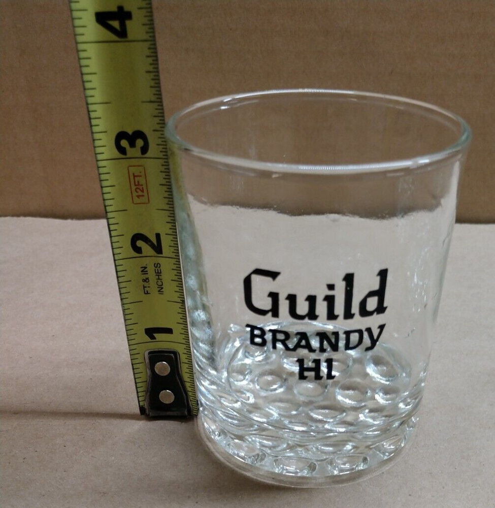 Set of 4 Guild Brandy Glasses Bubble Bottom