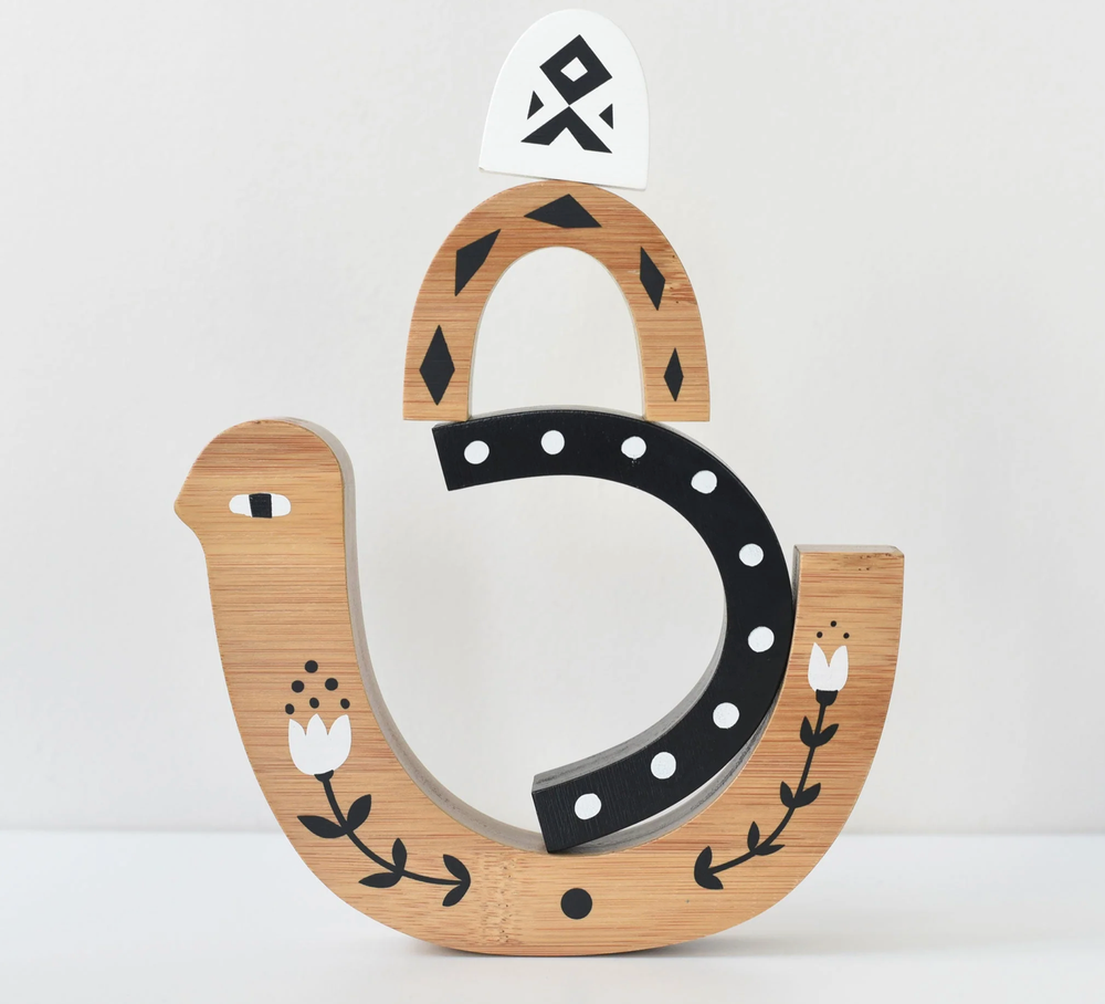 Wee Gallery Bamboo Nesting Bird - Eco friendly. Scandi Look.