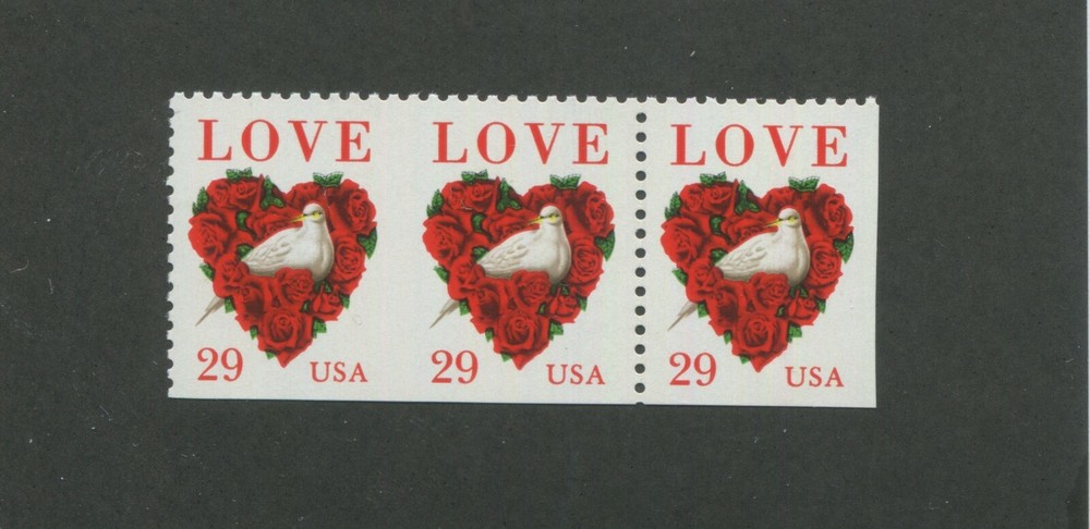 United States Postage Stamp #2618a MNH IMPERF BETWEEN Transitional Strip ERROR