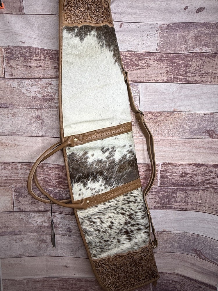 MYRA ~ TOOLED ~ LEATHER ~ COWHIDE ~ RIFLE ~ STORAGE ~ CASE